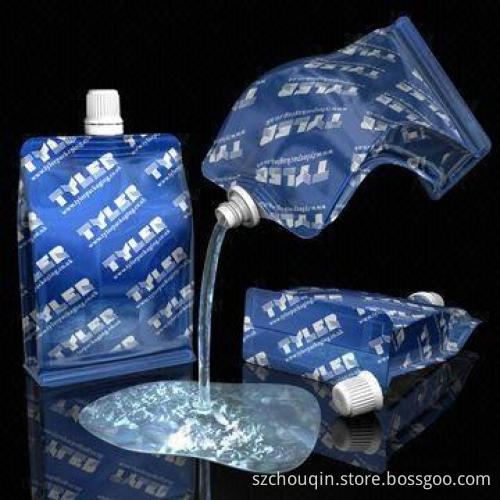 Spout Bag for Liquid, Water, Beverage, Juice and Drink, Various Colors and Designs Available